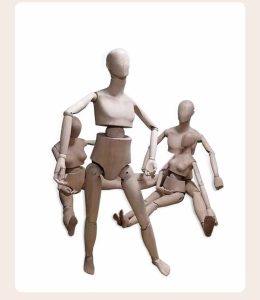 Beech Wood Mannequin Series, Family Dynamic Posing, Flexible Joints