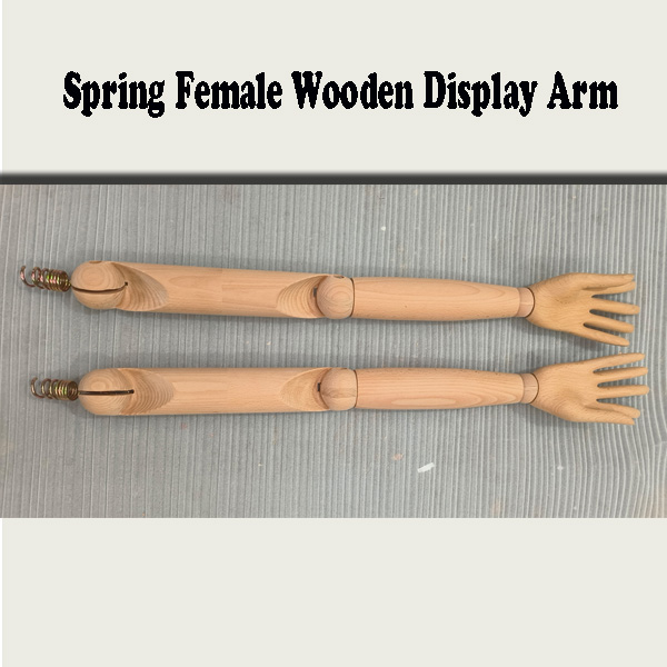 Spring Female Wooden Display Arms