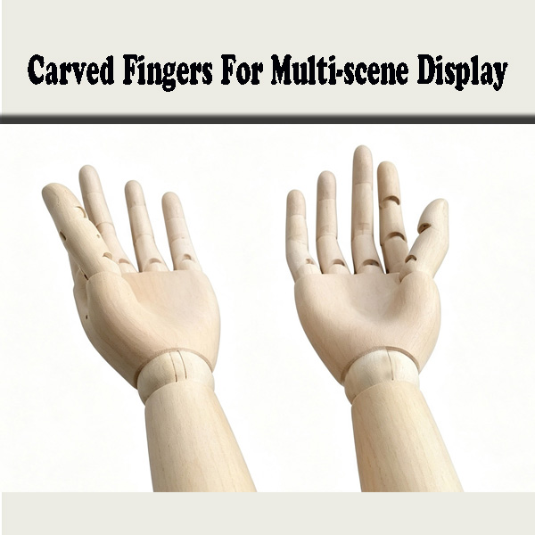 Carved Joint Wooden Hand Models