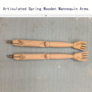 Female Articulated Spring Wooden Mannequin Arms, Customizable