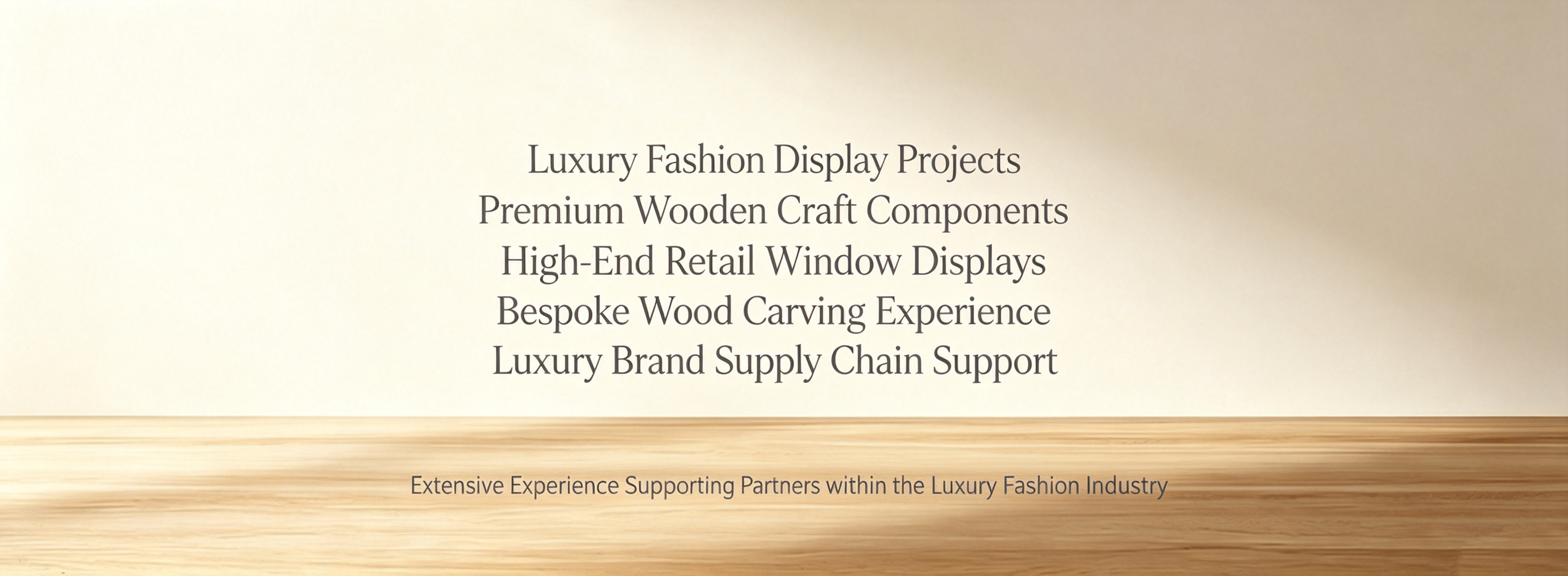 Solid wood mannequin arms, wooden hands, carved ornaments and luxury retail window display components by TF Woodcrafts.